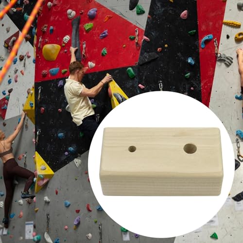 Rock Climbing Holds Wooden Climbing Board Rungs Fingerboard Blocks for Grip Strength Suitable for Home Exercises Climbing Gyms Fitness Cente - size: 15cmx9cmx8cm