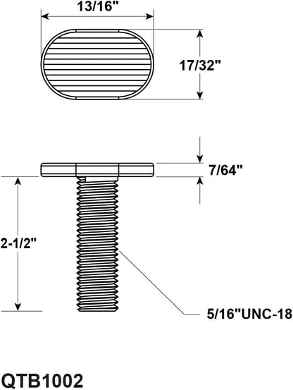 POWERTEC 72075 5/16"-18 Knobs & T Bolts Set 5pcs 5-Star Clamping Knobs with 20pcs 2-1/2 Inch Long T Slot Bolts for T Track Accessories, Feather Boards, Woodworking Jigs and Fixtures - size: 5/16"-18 Knobs (5pcs) & T Bolts Set (20pcs)