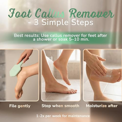 SILKLE Nano Glass Foot File - Foot Callus Remover for Feet & Foot Scrubber | Silicone Grip for Non-Slip Control - Foot Scrubber for Dead Skin, Heel Scraper for Cracked Heels & Foot Exfoliator - Green - style: Green