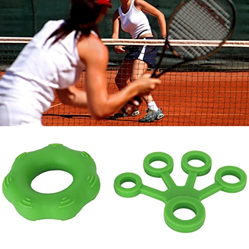 Hand Grip Strengthener Set Finger Exerciser Silicone Grip Strength Trainer Resistance Bands Finger Stretcher for Senior Arthritis Relieve Wrist Pain