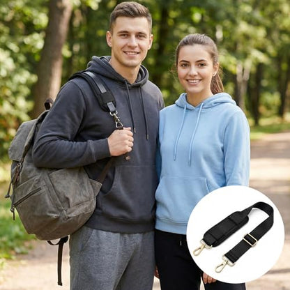 Nogeqi Shoulder Pad for Bag Strap Universal Soft Shoulder Strap Pad for Backpack Bag, Breathable & Removable, Black