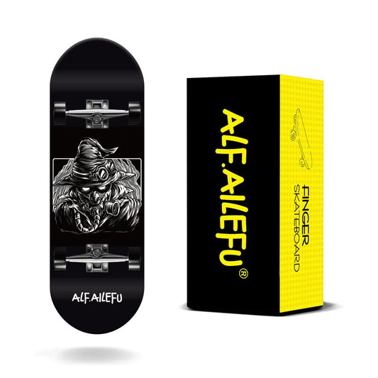 32mm Professional Fingerboard Complete Set, 5-Layer Maple Wood Deck with Metal Trucks, Bearing Wheels and Grip Tape (A626) - style: A626