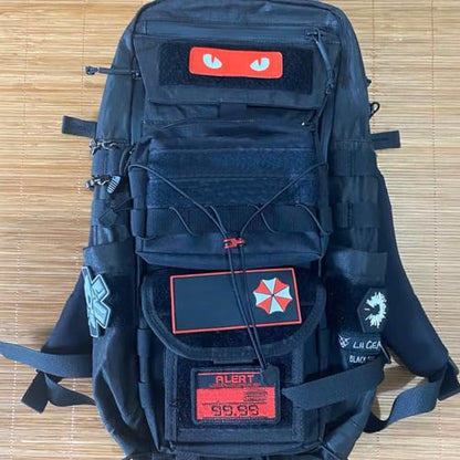 Azarxis Molle Pouches, Tactical Compact EDC Small Utility Pouch Waist Bags Sundries Storage Admin Organize Gear Gadget for Military Backpack - color: #04 Black - 5.91"x4.33" + 6.49"x4.53" - 2 Pack