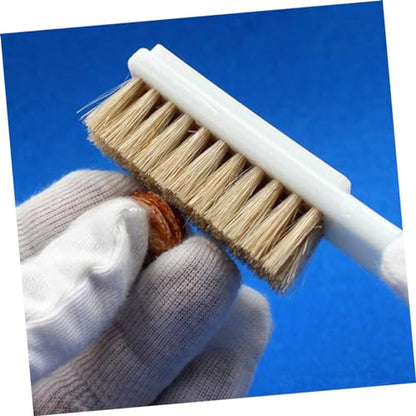 Veemoon 4pcs Rock Climbing Brush Thick Boar Hair Bristles and Sturdy Handle for Cleaning of Climbing Holds and Rocks Portable Walnut Cleaning Tool