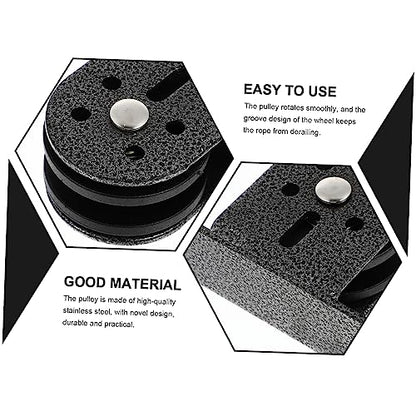 Rope Guide Pulley Mute Fitness Pulley Multipurpose Steel Construction for DIY Cable Machine
