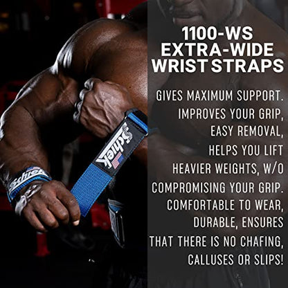 Schiek Sports Model 1100 WS Ultimate Weightlifting Wrist - color: Blue