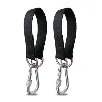 2 Pack Tree Swing Straps Hanging Kit 50cm 400lbs Heavy Duty Belt with Safer Lock Snap Hook Clip Carabiner Connector for Hammock Punching Bag Swings Chair Seat Gym Bar Handle Cable Outdoor