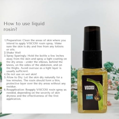 Liquid Rosin Spray 30ml (2-Pack) – Extra Sticky Body Grip for Pole Dance & Aerial Silks – Strong Adhesion for Dry Skin, Cold Weather, Gym, Tennis & Climbing