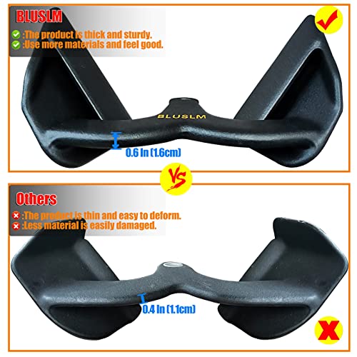 BLUSLM LAT Pull Down Bar for Cable Machine, LAT Pulldown Attachments T-bar V-bar Cable Attachment for Gym, Back Tricep Strength Training Handle - size: 3Pcs