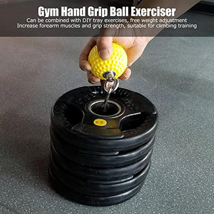 1 Pair Set Climbing Pull Up Power Ball Hold Grips, Non Slip Rock Climbing Holds Pull Up Power BallDurable and Non Slip Hand Grips Strength Trainer Exerciser - size: 72mm model