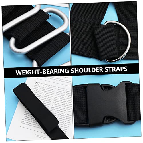 2pcs Resistance Training Padded Shoulder Straps for Weight-bearing Sled Pulling and Strength Training Lightweight and Portable Design for Outdoor Workouts