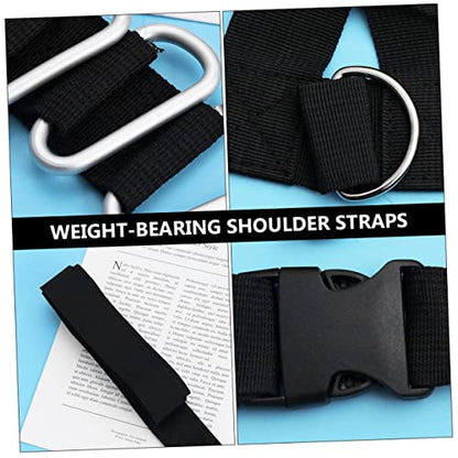 2pcs Resistance Training Padded Shoulder Straps for Weight-bearing Sled Pulling and Strength Training Lightweight and Portable Design for Outdoor Workouts