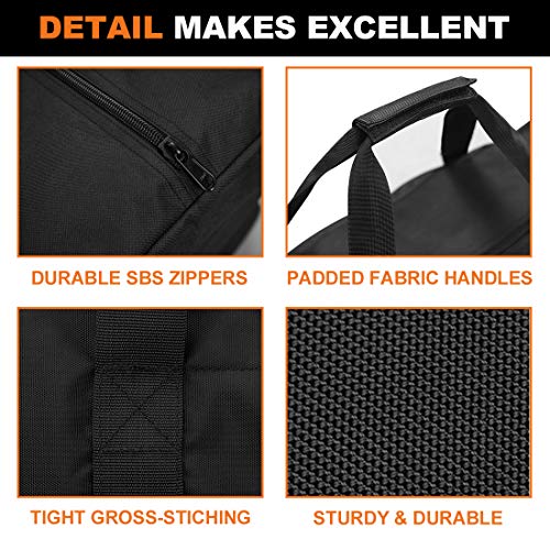 Sports Duffle Bag - Extra Large Travel Duffel Luggage Bag with Upgrade Zipper, Sturdy & Water Resistant, Black (Black 47inch 2Pack) - size: 47" x 13.7" x 17.5" 2Pack