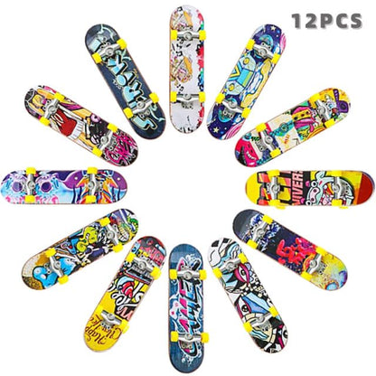 Generic Fingerboard Skateboard Set with Fun Random Patterns, 5 Pack, Children's Gift, Skateboard Prop