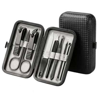 8-Pc Manicure Set,Stocking Stuffers for Men,Teen Boy,Gift Ideal for Husband | Nail Care Tools Support Fingernail, Toenail,Cuticle Grooming,Christmas Surprise for Boyfriend or Dad
