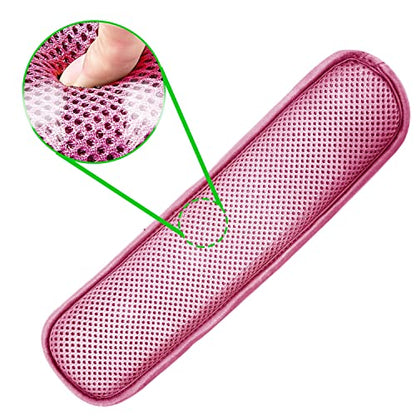 ZINZ Universal Shoulder Pad with Ultra Thick Cushion for Bag Luggage Bag Crossbody, Plus Long & Anti-Slip & Breathable,Pink - color: Pink