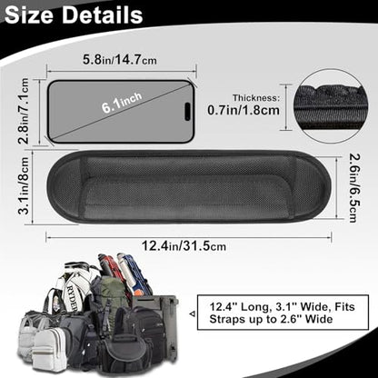 FIEL 2 Pack 3D Cushion Air Breathable Universal Shoulder Strap Pad, for Shoulder Bags (Khaki) - size: 2 Pack 3D Air Cushion-Khaki