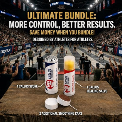 Ultimate Bundle: Precision Remover, Healing Salve & 2 Smoothers | Hand Care System for Weightlifting, Gymnastics & Functional Fitness | Prevents Rips when training - style: Ultimate Bundle