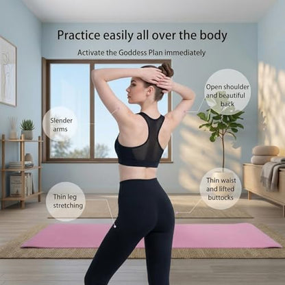 Figure 8 Resistance Band with Handles Elastic Exercise Band for Arm Back & Shoulder Workout Non-Slip 8 Shaped Resistance Band for Home Gym Yoga Pilates Stretching & Physical Therapy 3Pack - color: Pink