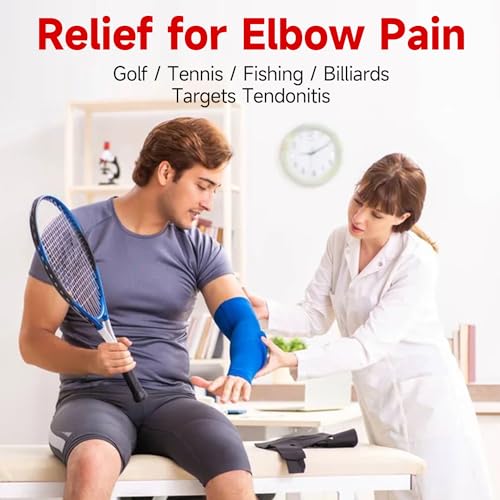FitBeast Flex Therapy Bar, Tennis Elbow Therapy Bar - Ideal for Relieve Tendonitis Pain & Improve Grip Strength, Fitness Resistance Bar for Golfers Elbow & Tendinitis, Twist Bar for Physical Therapy - color: 3 Piece Set - Red Green Blue