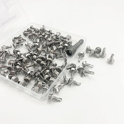 Sheet Metal Screws，Hex #10x1/2‘’（110） | Metal Fastener - color: Hex #10x1/2‘’（110）