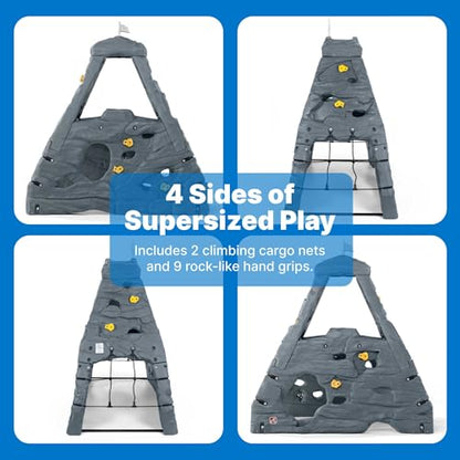 Step2 Skyward Summit for Kids, Climbing Wall Playset for Toddlers, Ages 4 –8 Years Old, Easy to Assemble Kids Outdoor Playground for Backyard