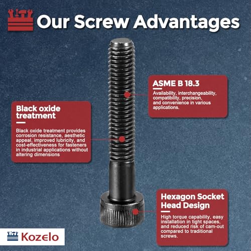 25pcs Socket Head Cap Screws - [M6-1 x 40mm] Alloy Steel Black Oxide Grade 12.9 Internal Hex Screw for 3D Printer Furniture Industrial Use, Black - size: M6-1x40mm