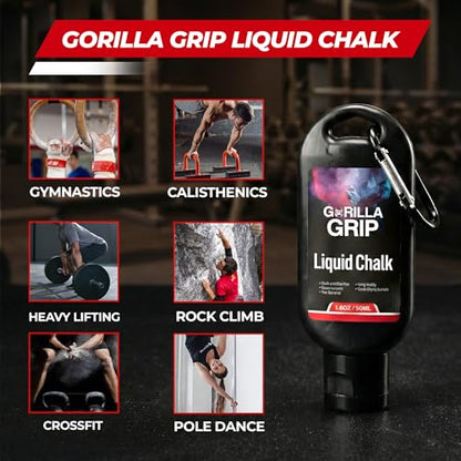 Liquid Chalk for Gym & Sports-Extra Strong Grip Lifting Chalk for Fast Drying,Weightlifting,Rock Climbing & Pole Fitness - style: 1x250ml