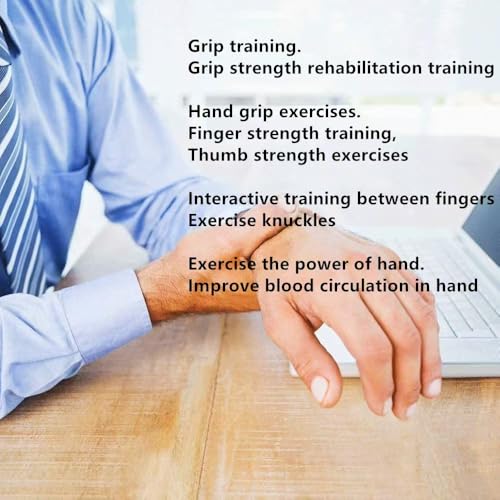 3 Resistance Levels Stress Balls for Adults, Squeeze Balls for Physical Therapy, Hand Grip Strength Trainer, Hand Strengthening Devices, Hand Exercise Balls, Wrist Forearm Finger Exerciser