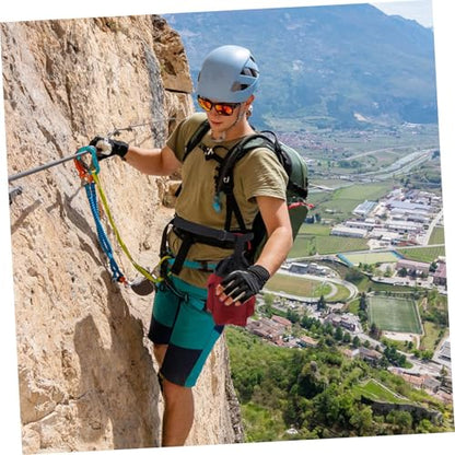 Toyvian Unique Chalk Bag with Closure and Zipper Storage Pockets for Bouldering Rock Climbing and Gymnastics Design for Secure Gear Storage