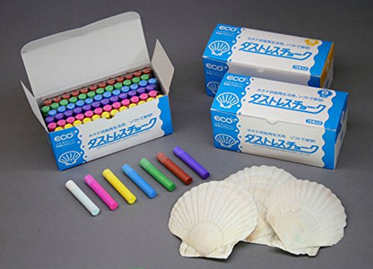 日本理化学 Dustless Chalk 72pcs, Red - color: Red