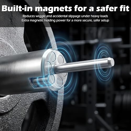 Weight Stack Pin Extender, Ø 10 mm Steel Gym Pin, Strength Training Weight Loading Pin with Spring Clip Collar, for Commercial Gym Cable Machine & Home Gym, 132 lbs Load Bearing