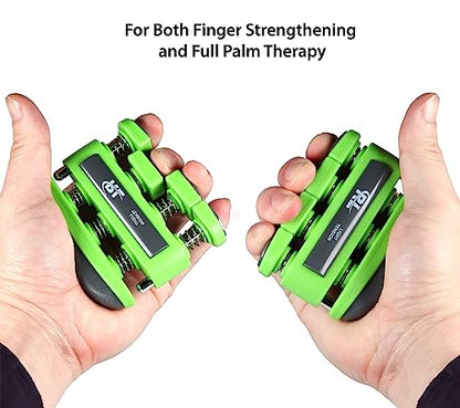 Finger Strengthener Grip, Finger Exerciser & Hand Strengthener, Workout Equipment for Musician, Rock Climbing and Therapy, Hand strengthening rehab - 2 Pack - color: Light & Medium