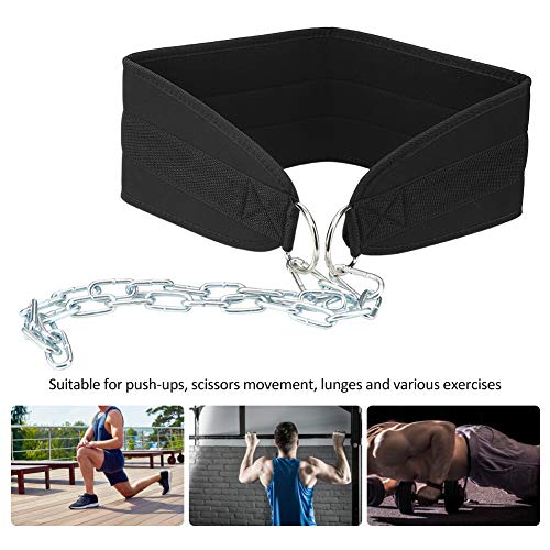 GLOGLOW Dipping Belt, Strong Polyester Material, Ideal for Chinups and Weighted Training, Durable Design for Fitness Enthusiasts, 36.2in Length