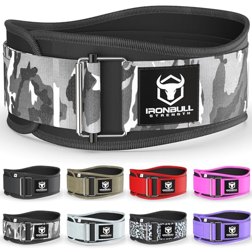 Weight Lifting Belt for Men and Women - Great for Squats, Deadlift, Lunge, Exercises and Training - Best for Olympic, Cross-Training and Bodybuilding Workout - color: Camo White, size: Large