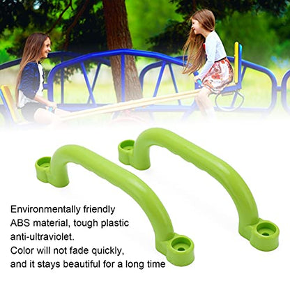 2-Pack Plastic Playground Handles - Textured Grip Rail for Climbing Frame Swing Sets and Treehouses