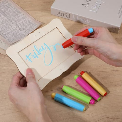 10PCS Chalk Holders,Adjustable Sidewalk Chalk Holder,Plastic Chalks Holder Stick, for Teachers, Offices, and Drawing Boards, Protecting Hands, 5 Colors