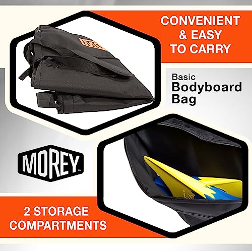 Morey® Basic Bodyboard Bag. 2 Body Boards Capacity - Nylon (BLACK)