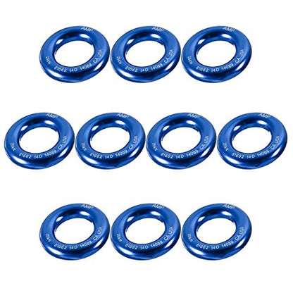 Fusion Climb Aluminum O-Ring Small 2" - style: 2" 10pack Blue