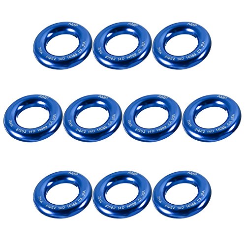 Fusion Climb Aluminum O-Ring Small 2" - style: 2" 10pack Blue