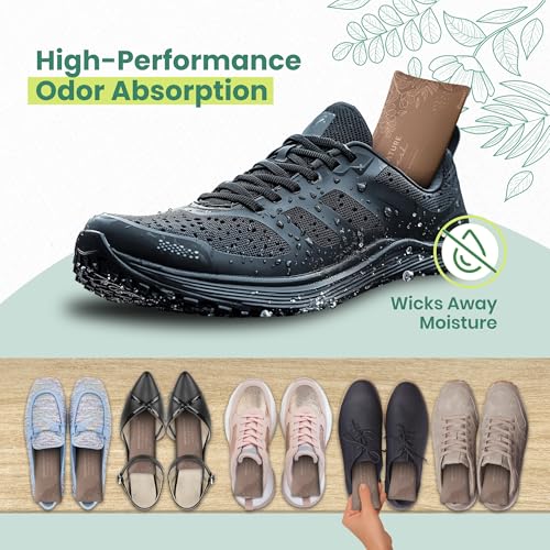 Roonin Shoe Freshener - Gym Bag Deodorizer - Boot Deodorizer - Shoe Odor Elimination - Activated Charcoal Odor Absorber - Stinky Shoes Smell Eliminator (2-pack) - size: 1 Count (Pack of 2)