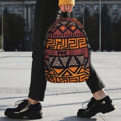 African Tribes Laptop Backpack African Art Backpack Bag With Adjustable Shoulder Straps - color: African Tribe _I1000