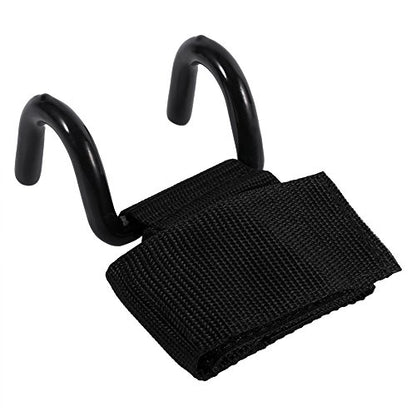 Weight Lifting Straps with Hook | Wrist Support for Heavy Lifting/Deadlifts/Pull - Ups | Adjustable Gym Hook Grip Strap | Helps Avoid Grip Loss & Wrist Strain