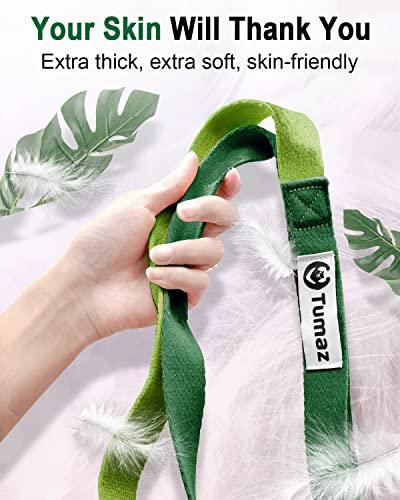 Tumaz Stretching Strap, 10-Loop Non-Elastic Yoga Strap | Designed for stretching, yoga, Pilates and rehab with 10 loops, durable webbing and a longer 79-inch design - color: Army Classic, size: Value-Upgrade