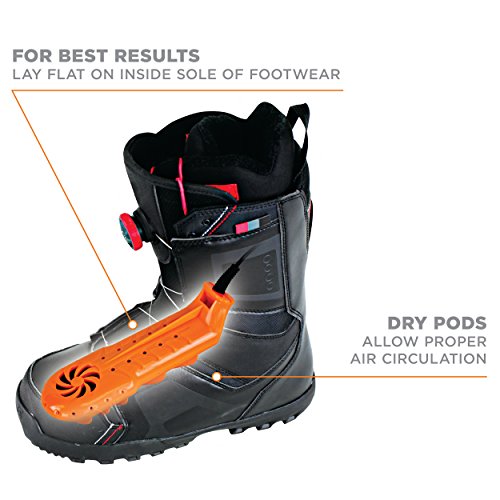 DryGuy Travel Dry DX Boot Dryer and Shoe Dryer, Orange & Black