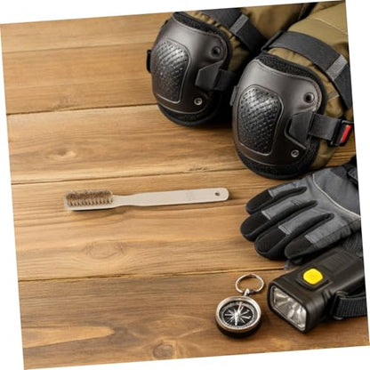 Rock Climbing Brush with Wood Handle and Firm Bristles for Removing Chalk and Dirt, Powerful Scrubbing Tool for Indoor and Outdoor Climbing Surface Cleaning