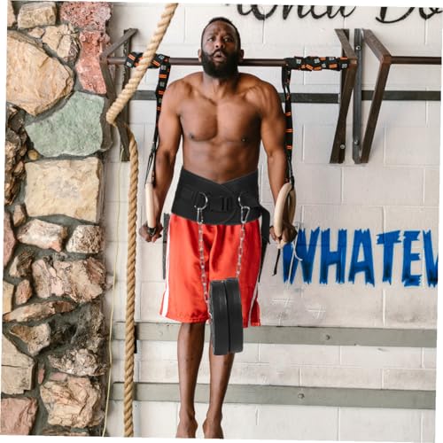 HANABASS Dipping Belt with Chain Heavy Duty Weight Dip Belt for Pull-up and Weightlifting Strength Training Fitness Equipment with Thickened Iron Plate for Muscle Resistance