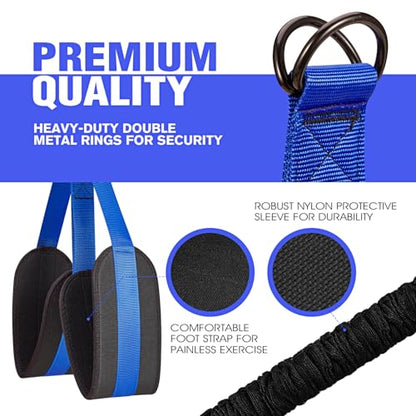 Pull Up Assistance Bands, Resistance Bands for Pull Up Bar Workout, Adjustable Heavy Duty Pull Up Assist Equipment with 4 Assistance Bands, Home Gym Fitness Exercise Strength Training - color: Blue