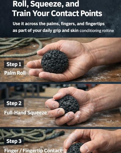 Callus Ball for Hands, Skin Conditioning & Callus Building Grip Trainer, Hand Strength Trainer for Rock-Solid Grip, Tougher Palms and Stronger Hands - color: 3cm-2pcs
