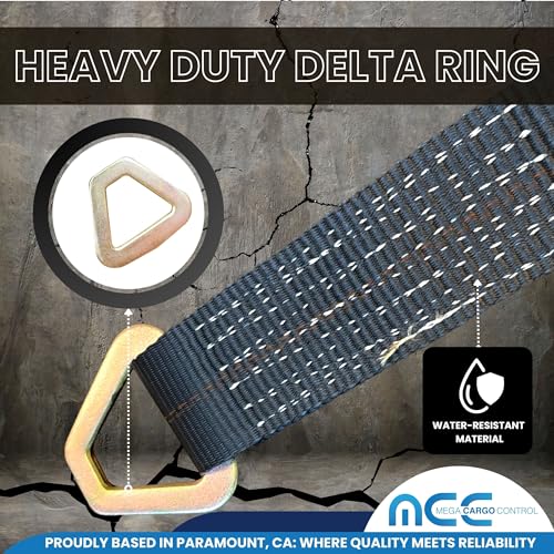 2 Pack 72" Black Axle Tie Downs Heavy Duty Hauling Gear - color: Black, size: 72"